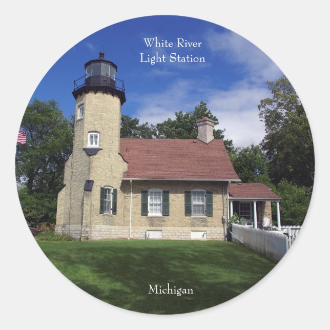 Aufkleber für die White River Light Station (Vorderseite)