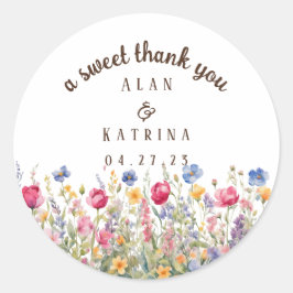 Aufkleber für die Wildblume Boho