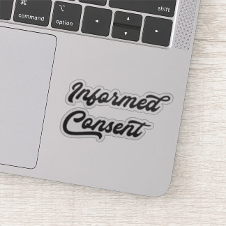 Aufkleber für die Zustimmung