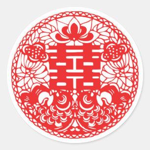 Aufkleber für doppeltes Glück