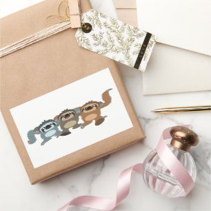 Aufkleber für drei Niedliche Cartoon