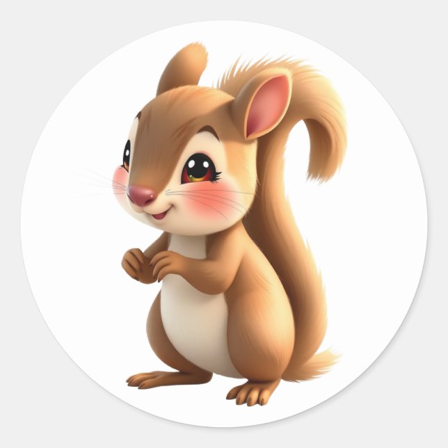Aufkleber für Eichhörnchen (Vorderseite)