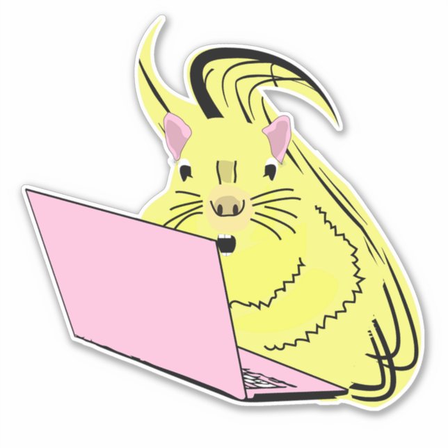 Aufkleber für Eichhörnchen-Nerd (Vorderseite)