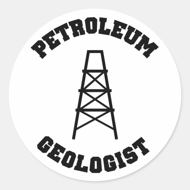 Aufkleber für Erdölgeologe (Vorderseite)