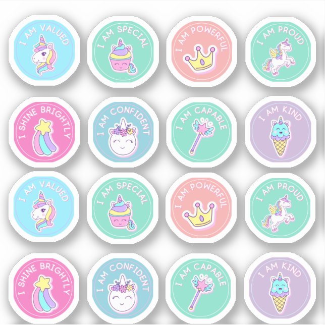 Aufkleber für farbenfrohe Studiennachweise (Vorderseite)