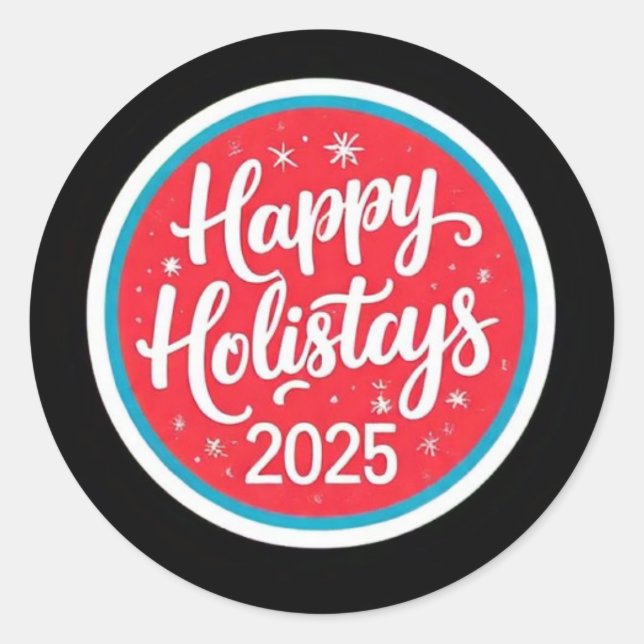 Aufkleber für Feiertage 2025 (Vorderseite)