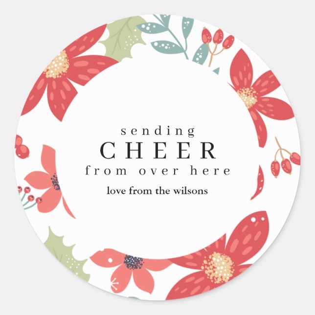 Aufkleber für Ferien mit sozialer Distanz (Vorderseite)