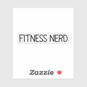 Aufkleber für Fitness Nerd, Vinyl Stickers
