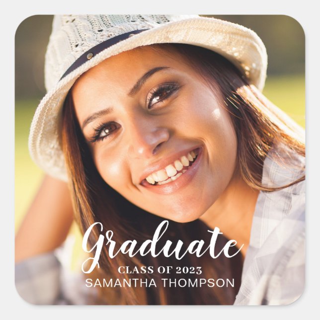 Aufkleber für Foto-Abschluss (Vorderseite)