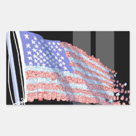 Aufkleber für fragmentierte Flaggen