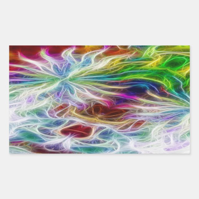 Aufkleber für Fraktal-Blume (Vorderseite)