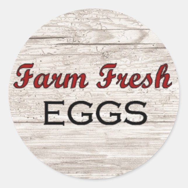 Aufkleber für frische Eier (Vorderseite)