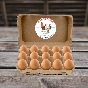 Aufkleber für Frische Eier