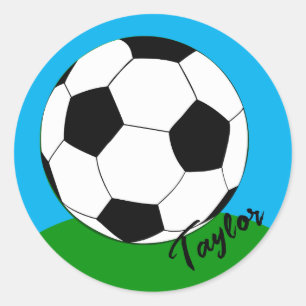 Aufkleber für Fußballfans Mit Monogramm / Fußball