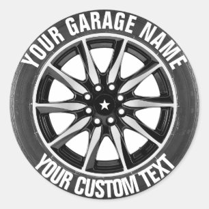 Aufkleber für Garage- oder Fahrzeughersteller