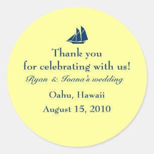 Aufkleber für Gastgeschenk Hochzeiten