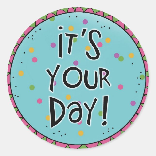 Aufkleber für Geburtstage oder Besondere Anlässe (Vorderseite)