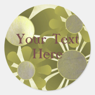 Aufkleber für gelbe Blumen