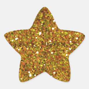 Aufkleber für gelbe Glitzer