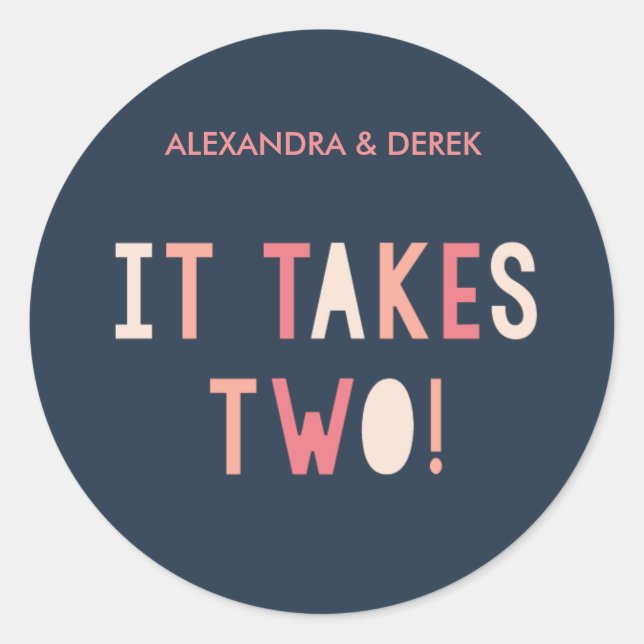 Aufkleber für gemeinsame Anstrengungen // Marine (Vorderseite)