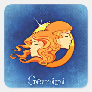 Aufkleber für Gemini zodiac