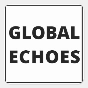 Aufkleber für globale Echos