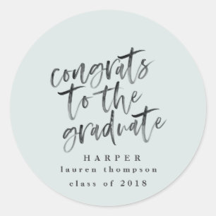 Aufkleber für Glückwunsch des Graduiertenstudiums