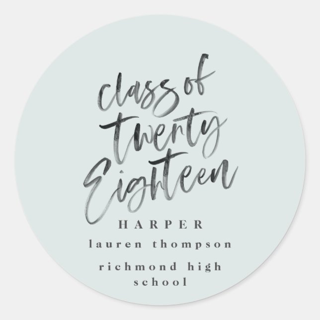 Aufkleber für Glückwunsch des Graduiertenstudiums (Vorderseite)