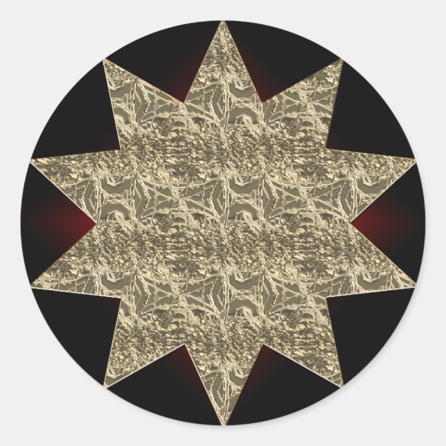 Aufkleber für Gold-Sternexplosion (Vorderseite)