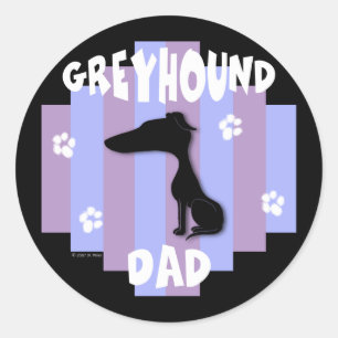 Aufkleber für Grauhund-Vater