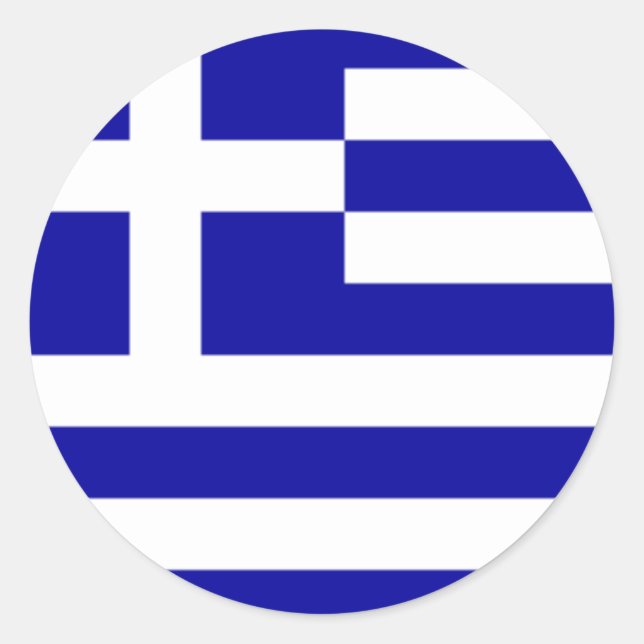 Aufkleber für griechische Flagge (Vorderseite)