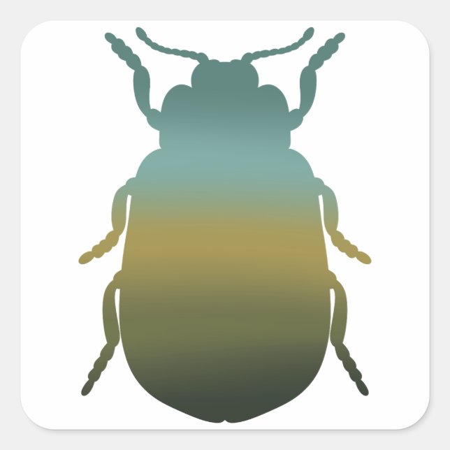 Aufkleber für grüne Käfer (Vorderseite)