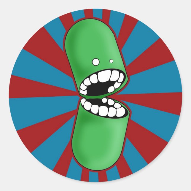 Aufkleber für grüne Kapseln (Vorderseite)