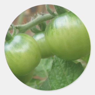 Aufkleber für grüne Tomaten