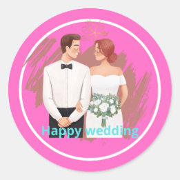 Aufkleber für Hochzeit 