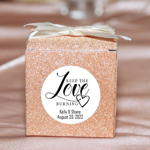 Aufkleber für Hochzeiten, Aufkleber für Kerzen,