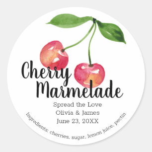 Aufkleber für Hochzeitsmarmelade oder Marmelade