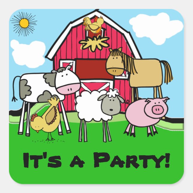 Aufkleber für Hühnervieh (Vorderseite)