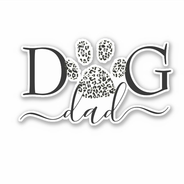 Aufkleber für Hunde-Vater (Vorderseite)