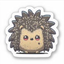 Aufkleber für Igel im niedlich-Anime-Stil