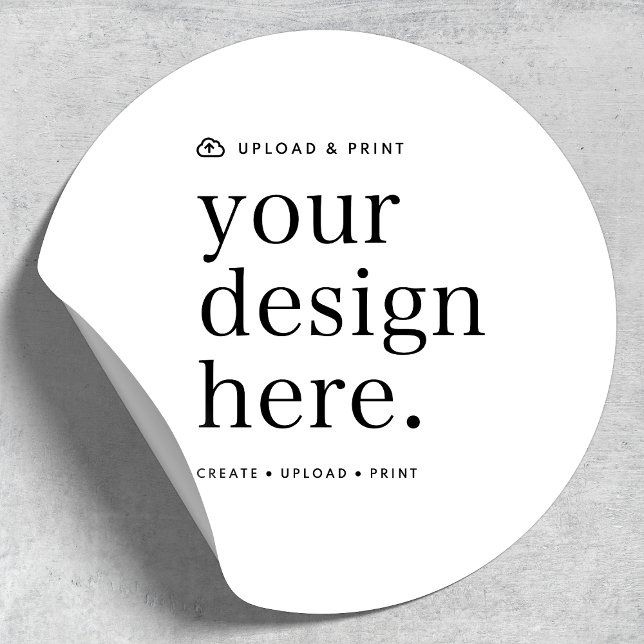 Aufkleber für Ihr Design Upload 1,5" Runde (Create, upload, print - stickers created in your personal style!)