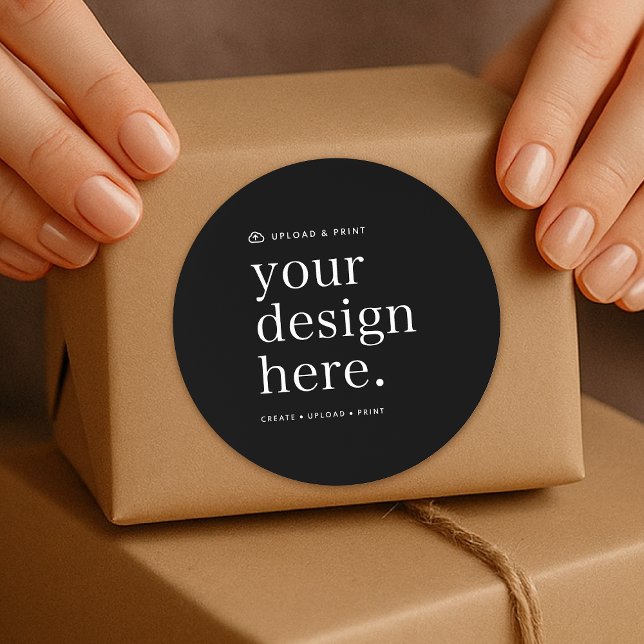 Aufkleber für Ihr Design Upload 3" rund (A versatile sticker template for personal or business use, available on a sheet or bulk roll)