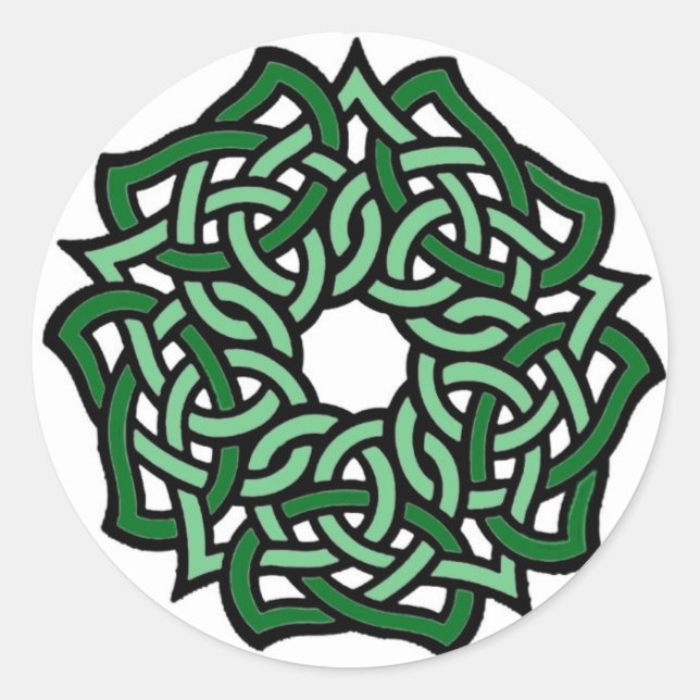 Aufkleber für irische Rose (Vorderseite)