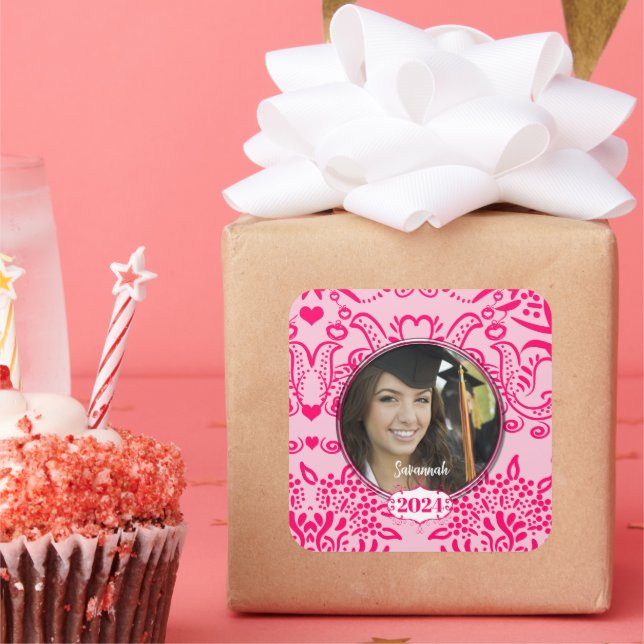 Aufkleber für karierte Abschluss- oder 16 . Geburt (Party)