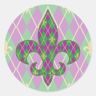 Aufkleber für karnevale Raute