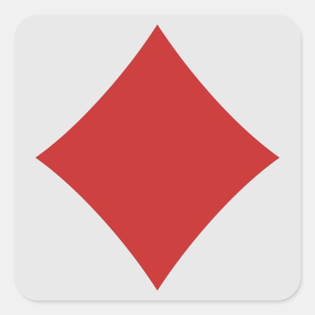 Aufkleber für Kartenspieler - Diamant (Vorderseite)