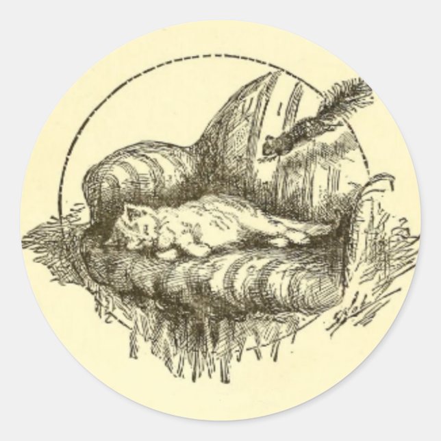 Aufkleber für Katzen und Eichhörnchen (Vorderseite)