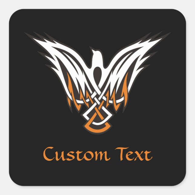 Aufkleber für keltische Vögel (Vorderseite)