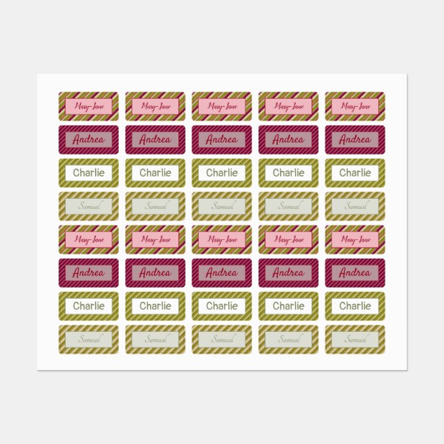 Aufkleber für Kids Lunch Container oder Sie wählen (Blatt)