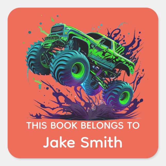 Aufkleber für Kinder auf dem Aufkleber für grünes  (Vorderseite)